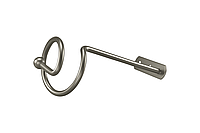 Подхват для штор Orvit металлический розета Спираль 140/60мм Сатин (O010012)