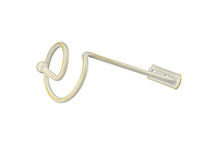 Подхват для штор Orvit металлический розета Спираль 140/60мм Белое Золото (O010015)