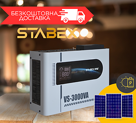 Стабілізатор напруги Stabex VS-3000VA, 3500 Вт, симісторний, 16 ключів, підходить для сонячних інверторів