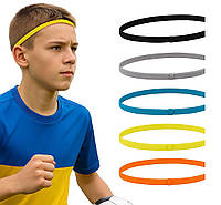 Спортивна пов'язка на голову футбол теніс фітнес та ін. Білий