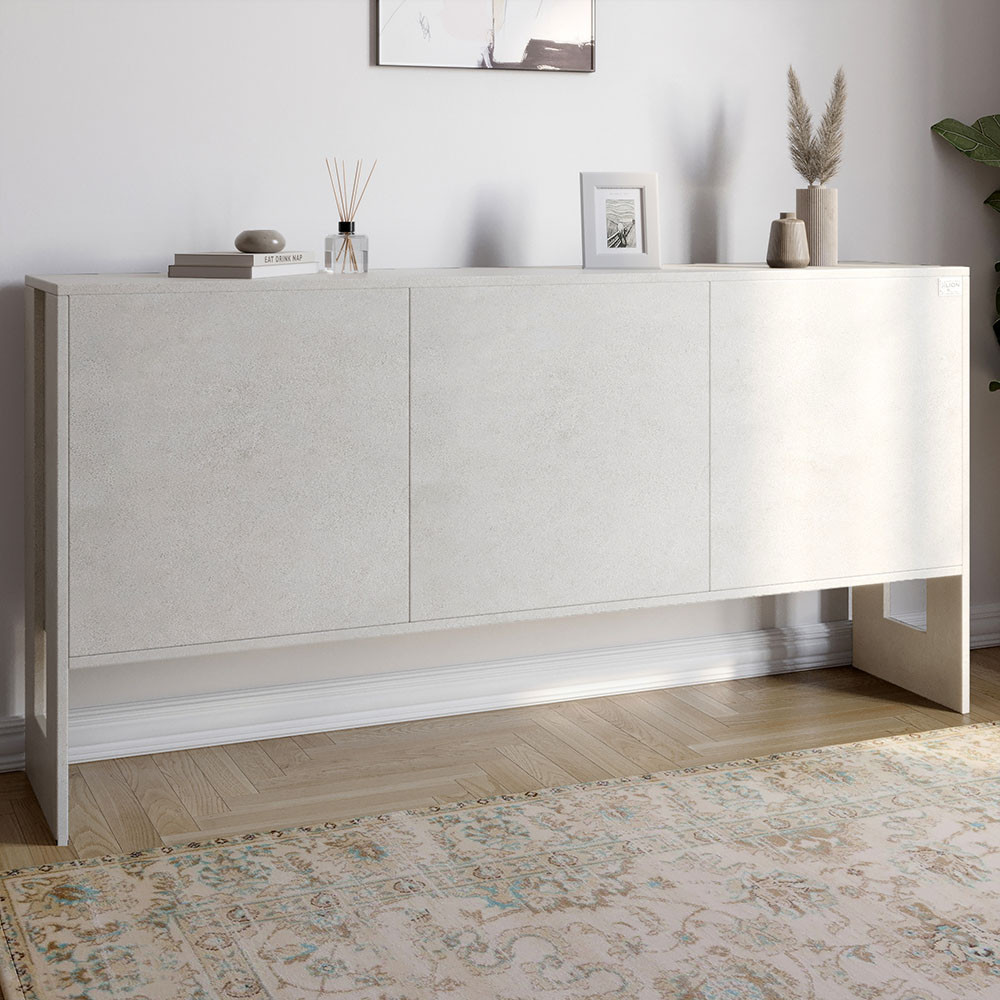 Комод-2 з 3 дверима LION Нобу 160х34х80 см Бетон Style (LION-042291)