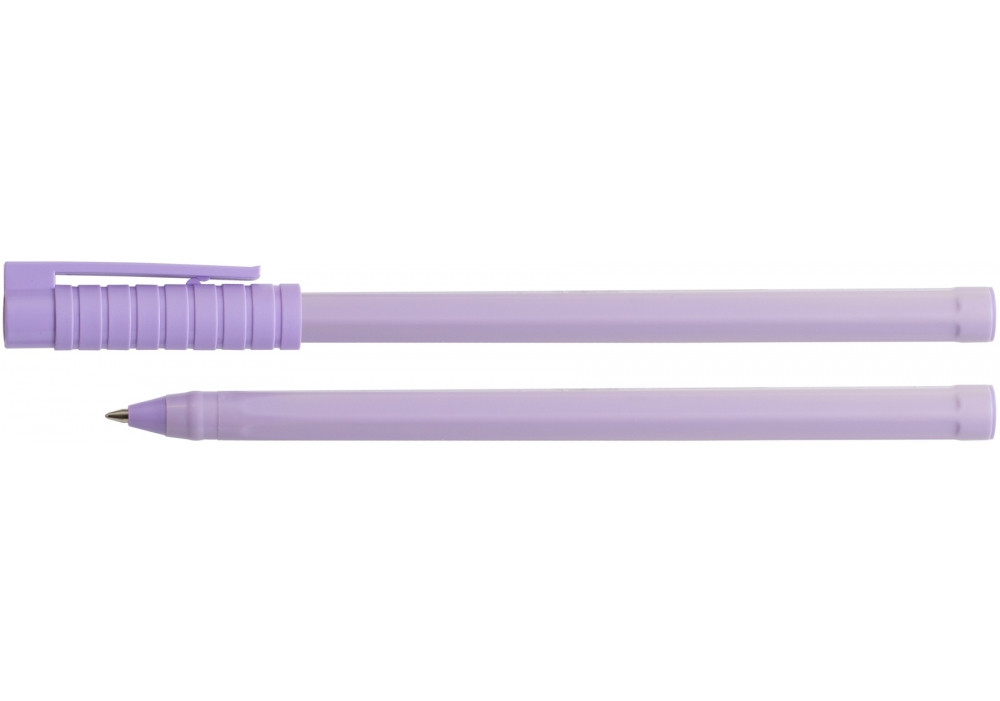 Ручка кулькова OPTIMA HYPE 0,7 mm. Корпус асорті пастель, пише синім, фото 1