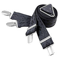 Підтяжки широкі 35 мм Lindenmann 7466-60 Чорний (1103)