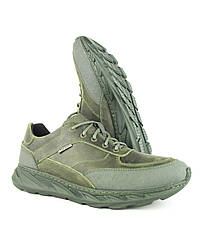 Тактичні кросівки із натуральної шкіри 1-2130 зелені 40-46р