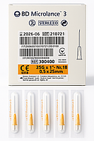 Голка ін'єкційна BD Microlance 25G 0.5 x 25 mm