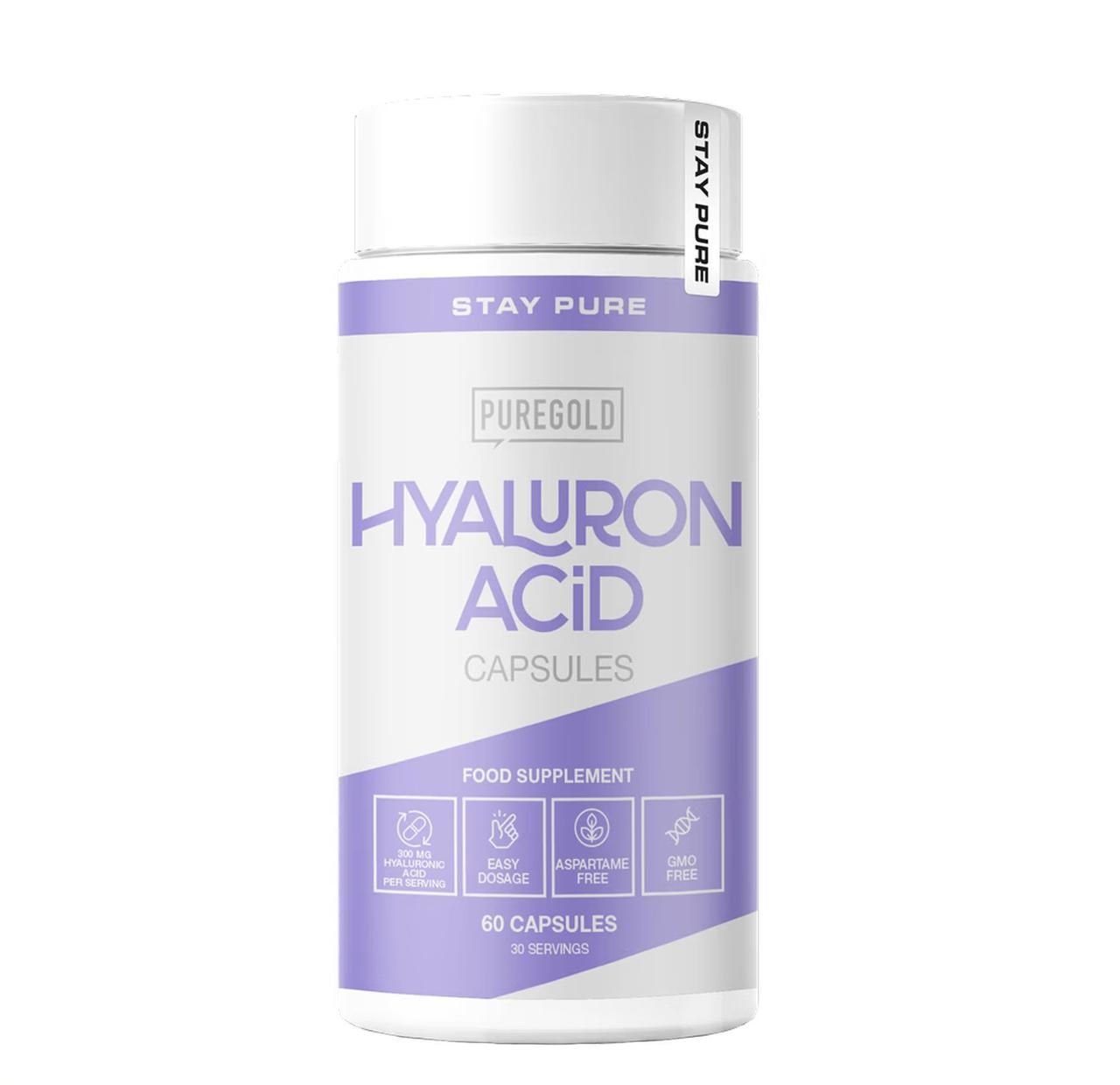 Гіалуронова кислота PureGold Hyaluron Acid, 60 капсул, фото 1