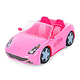 Кабріолет для ляльки Машинка для ляльки Барбі рожевий кабріолет наречена в комплекті (Рожевий), фото 3