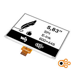 Екран Waveshare E-Paper 5,83” (600×448 / E-Ink / B-W)