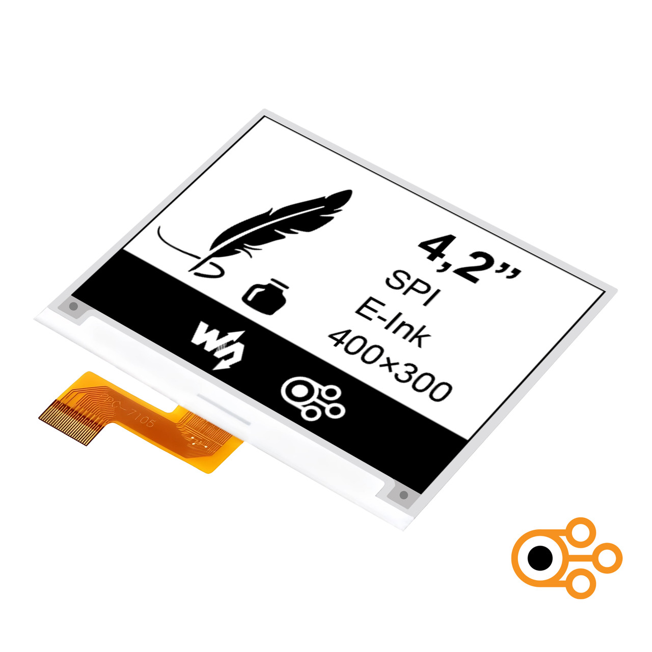 Екран Waveshare E-Paper 4,2” (400×300 / E-Ink / B-W)