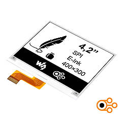 Екран Waveshare E-Paper 4,2” (400×300 / E-Ink / B-W)