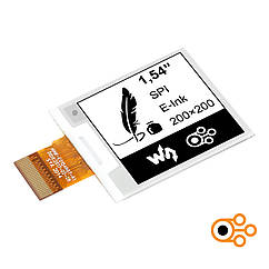 Екран Waveshare E-Paper 1,54” (200×200 / E-Ink / B-W)