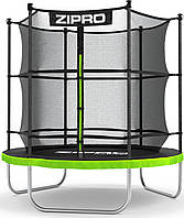 Батут Zipro Jump Pro з внутрішньою сіткою 6 футів 183 см чорно-зелений