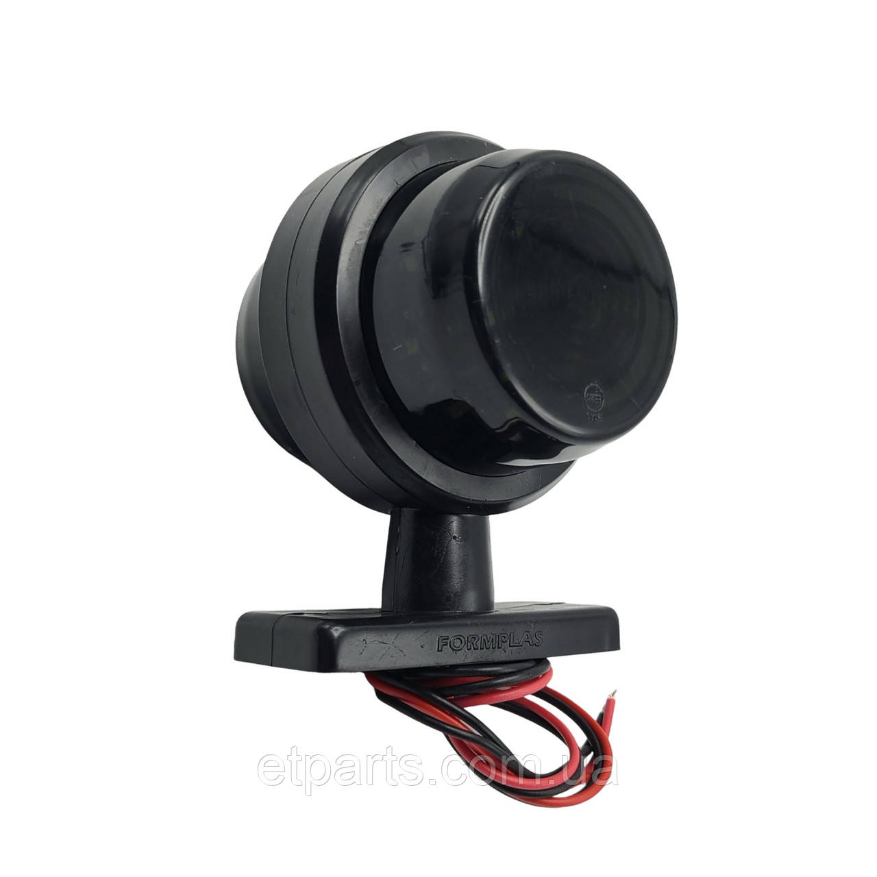Габаритний ліхтар (Ріжок) LED 12-24V червоно-жовтий Smoke 10 см FR0217