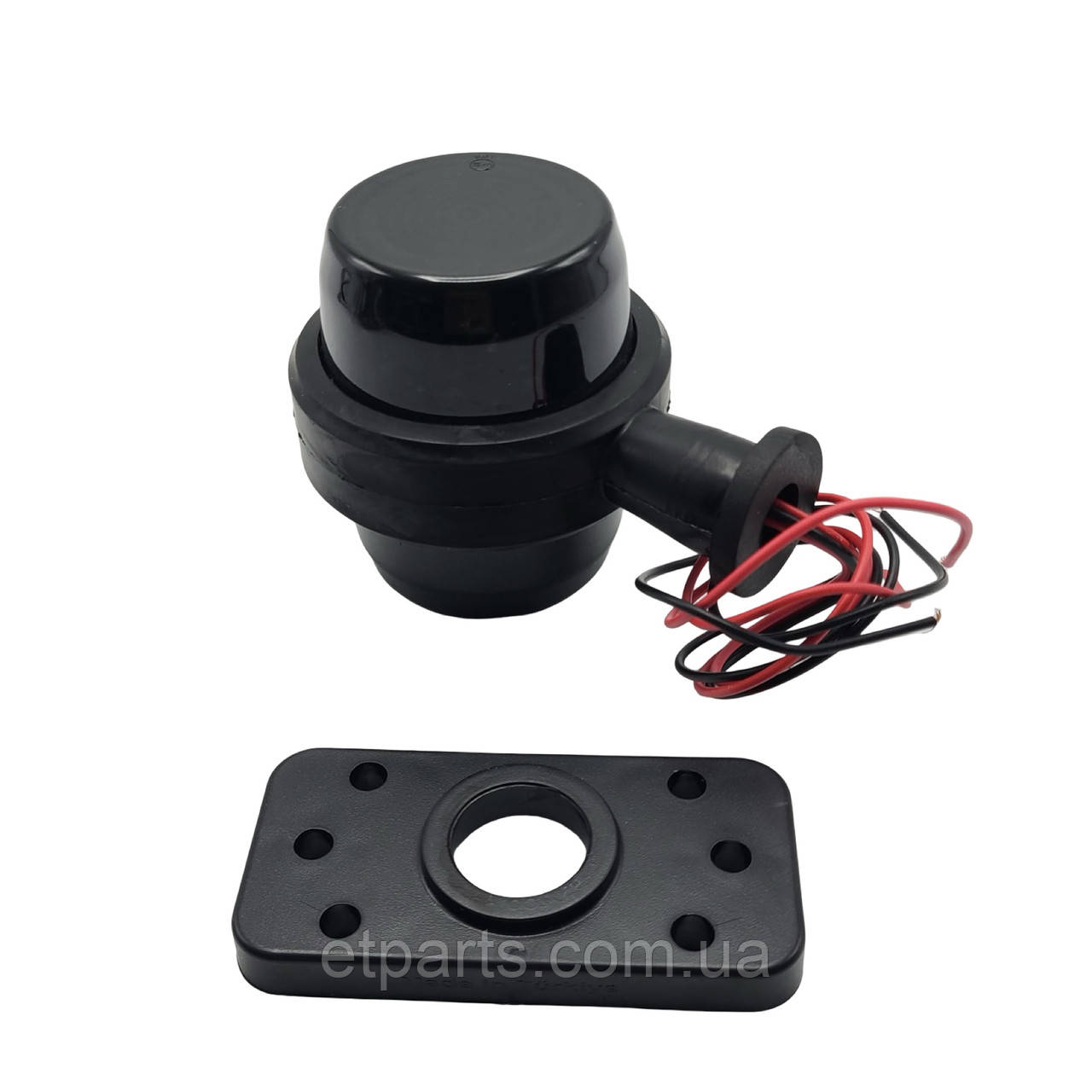 Габаритний ліхтар (Ріжок) LED 12-24V червоно-жовтий Smoke 10 см FR0237