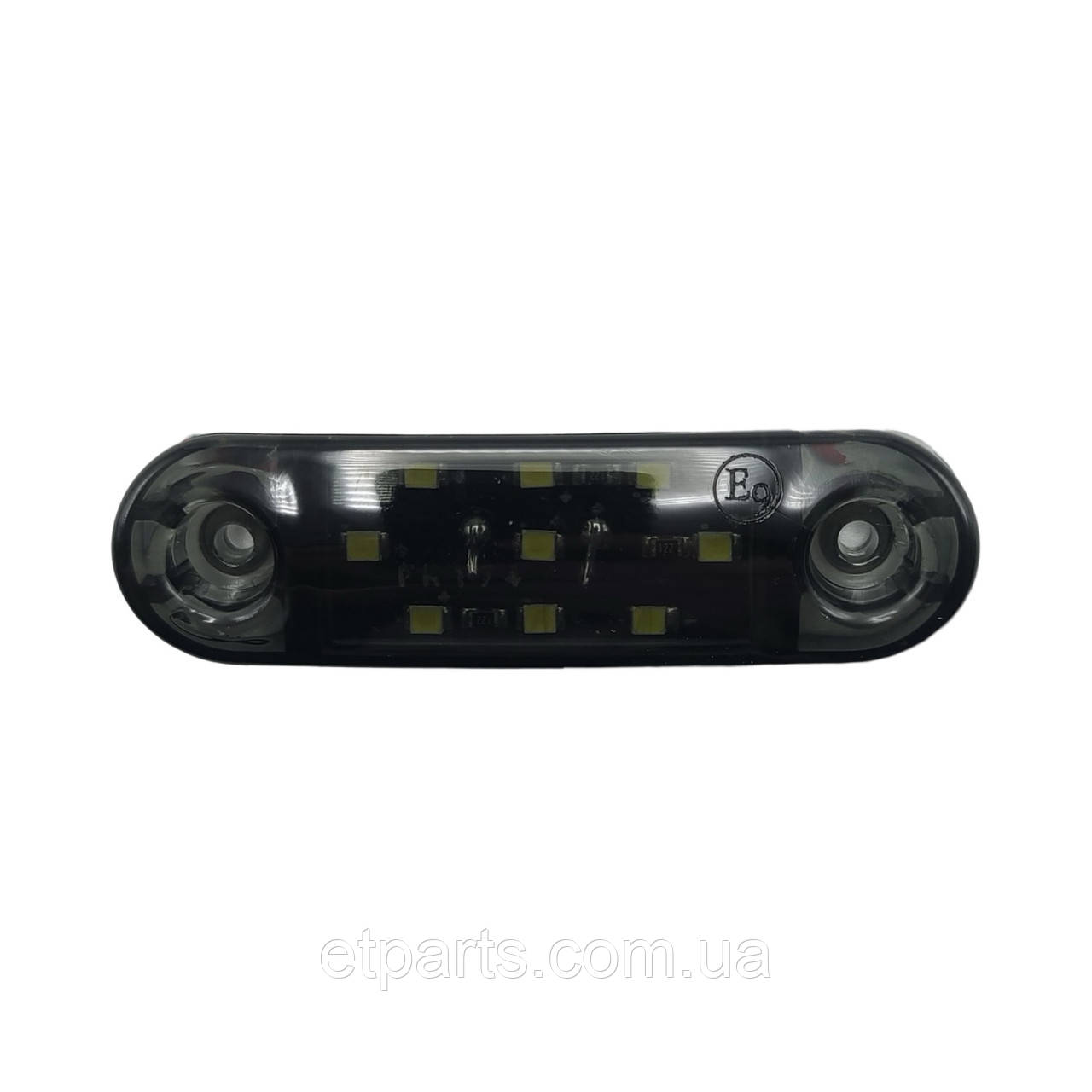 Габаритний ліхтар 12-24v 9 LED Жовтий Smoke 8 см FR0175