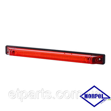 Габаритний ліхтар на спойлер LONG 12-24v Червоний, фото 1
