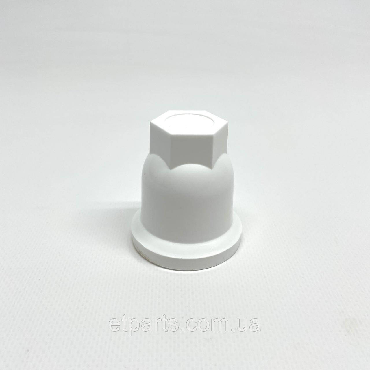 Ковпачок на колісну гайку 33 пластиковий білого кольору