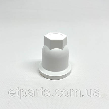 Ковпачок на колісну гайку 33 пластиковий білого кольору, фото 1