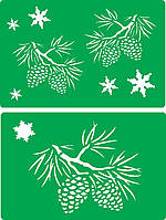 Трафарет багаторазовий самоклейний НГ_76_1, 15х20см