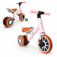 Дитячий біговел-велосипед 2в1 Ecotoys ENERGY Pink Рожевий