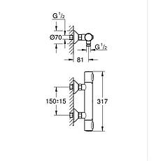 Термостат для душу Grohe Grohtherm 500 (347932430), фото 4