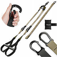 Петлі для функціонального тренінгу 4FIZJO TRX Black/Khaki (P-5907739311023)