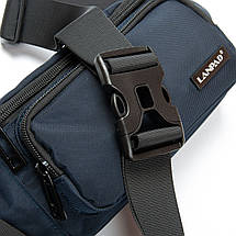 PODIUM Сумка Чоловіча На пояс нейлон Lanpad 3002 blue, фото 4
