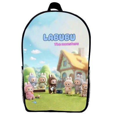 Рюкзак Лабубу дитячий (Gear bag mini Labubu 05) чорний, 29 х 21 х 9 см