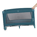 Ліжечко-манеж Lionelo FLOWER GREEN TURQUOISE, фото 4