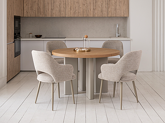 Стіл шпоноване МДФ Амбра TM-235 ясень + теплий пісок