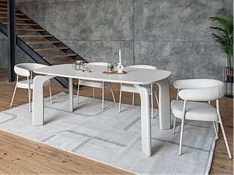 Стіл поліуретановий МДФ Марчелло TM-226 теплий пісок