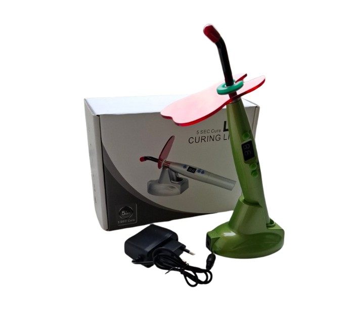 Стоматологічна бездротова фотополімерна лампа Curing Light LED колір сірий, фото 1