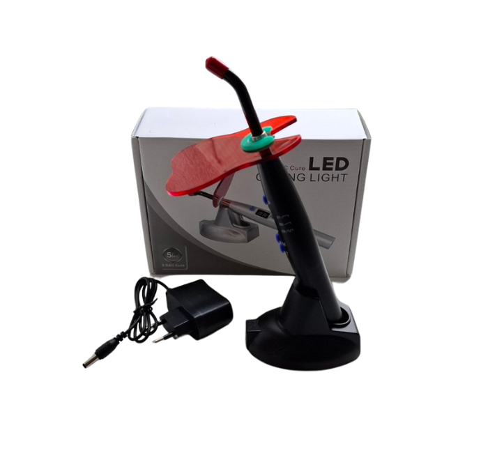 Стоматологічна бездротова фотополімерна лампа Curing Light LED колір сірий, фото 1