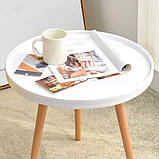 Кавовий столик круглий, фото 6
