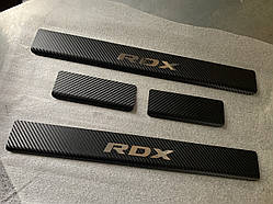 Накладки на пороги Acura RDX з 2018 р. (Carbon)