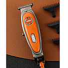 Машинка для стрижки волосся з акумулятором VGR, Тример бездротовий, Машинка для підстригання AL-33, фото 10