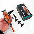 Машинка для стрижки волосся з акумулятором VGR, Тример бездротовий, Машинка для підстригання AL-33, фото 3