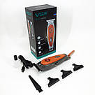 Машинка для стрижки волосся з акумулятором VGR, Тример бездротовий, Машинка для підстригання AL-33, фото 7