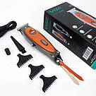 Машинка для стрижки волосся з акумулятором VGR, Тример бездротовий, Машинка для підстригання AL-33, фото 9