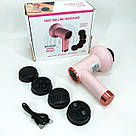 Для спини, Роликова подушка для масажу тіла, Масажер для тіла Вібромасажер ZW-11, фото 2