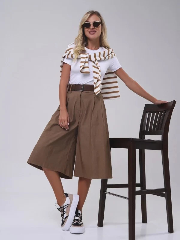 Шорти ISSA PLUS 14807 3XL коричневий, фото 1