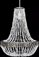 Кришталевий підвісний світильник з абажуром, 36,5 x 46 см