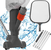 Набір для очищення дна і стінок басейну 1/2"- 1/8" 120 см Набір для чищення басейну сачок щітка,Миття басейну