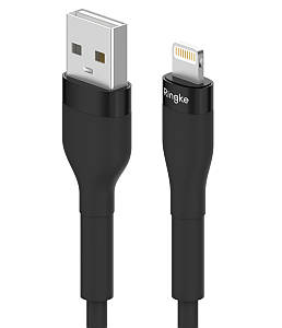 Дата-кабель Ringke Fast Charging Pastel Cable USB-A to Lightning 60W 1.2m Black (CB09963RS)