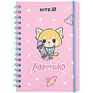 Блокнот на спирали Kite Aggretsuko AR25-190, A5, 80 листов, клетка, фото 2