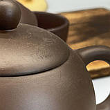 Чайний набір із коричневої неглазурованої глини на 4 персони «Істина», фото 4
