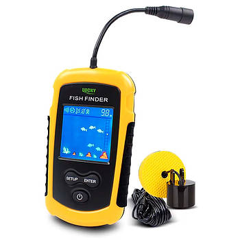 Ехолот для риболовлі до 100м, від батарейок, FFC1108-1 / Бездротовий ехолот / Рибальський ехолот