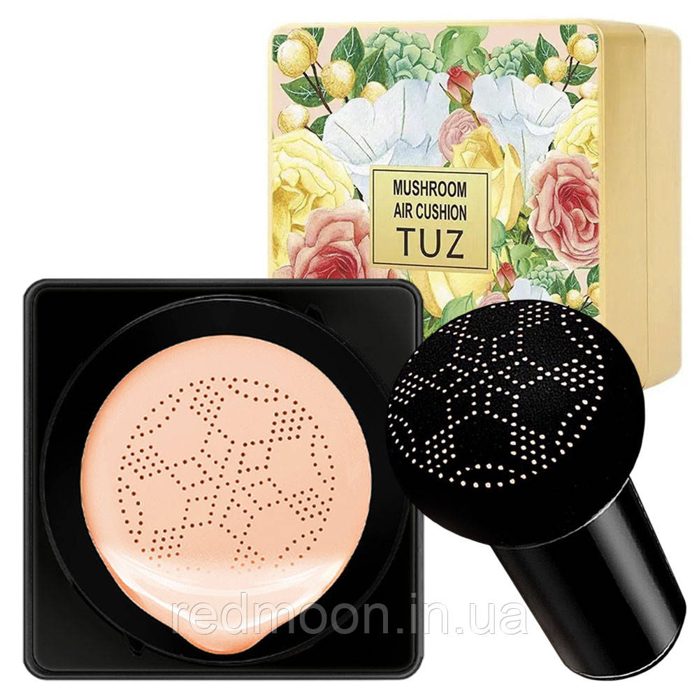 Кушон для обличчя + спонж, TUZ MUSHROOM, Тон 01/ Крем-пудра/Зволожувальний тональний крем, фото 1