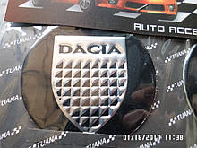 Наклейка емблема DACIA на колісний диск / ковпак d 60 мм