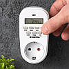 Розетка c таймером (16A, 3000W, 230V) Sinotimer TM518 / Смарт розетка / Розумна розетка з керуванням, фото 3